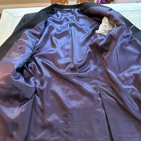 Jack Victor Exclusive Collection 48XL 100% Cashmere Black‎ Sport Coat Blazer